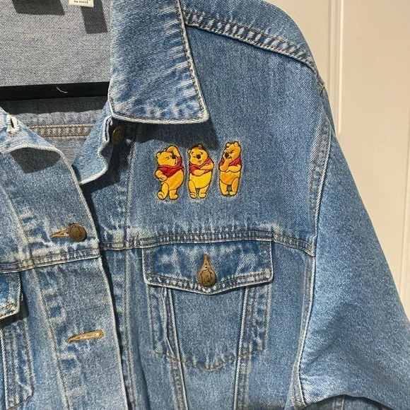 Vintage Winnie The Pooh Denim jacket size large - Picture 8 of 11